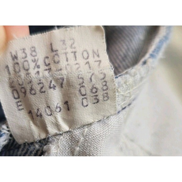 Vintage Levis 517 Jeans Mens 38x32 Denim Bootcut Orange Tab Made in USA 80s - Picture 12 of 16